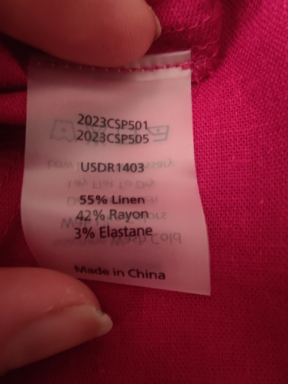 V-Neck Midi Dress in Bright Pink - Picture 6 of 7